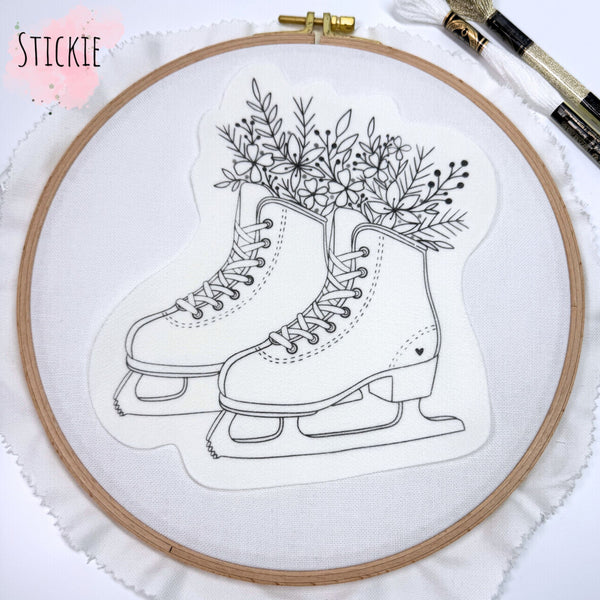 STICKIES "Florale Schlittschuhe"