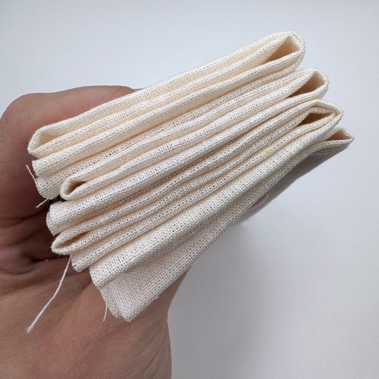 Stoff Paket zum Sticken, Leinen/Baumwollle, "Naturweiß"