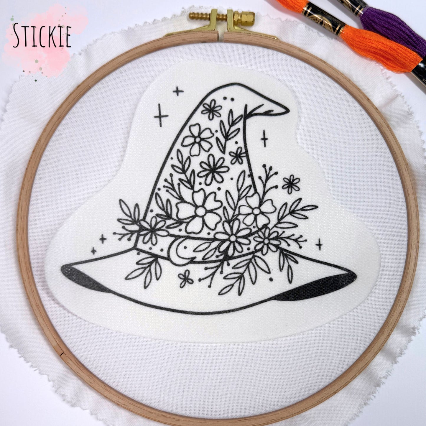 STICKIES "Hexenhut mit Blumen"