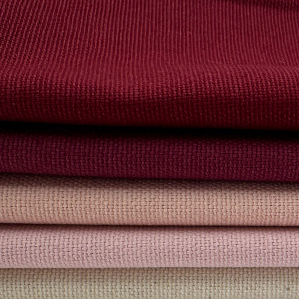 Stoff zum Sticken, Stoffpaket "Rosa/Bordeaux/Beere"