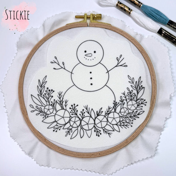 STICKIES "Floraler Schneemann"