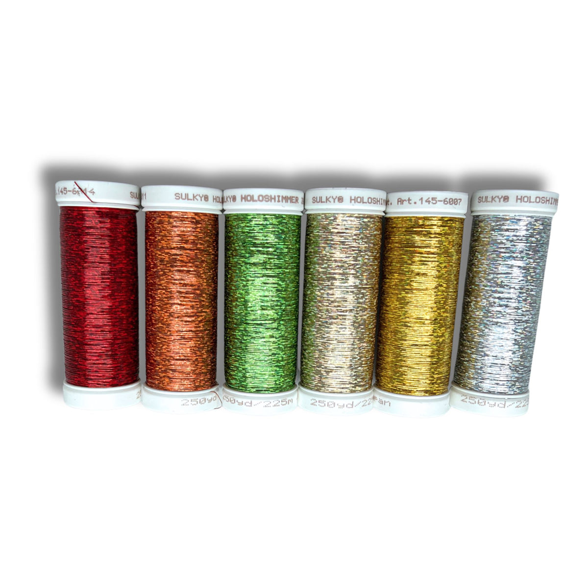 Holo Schimmer Stickgarn 6er Set "Bestseller"