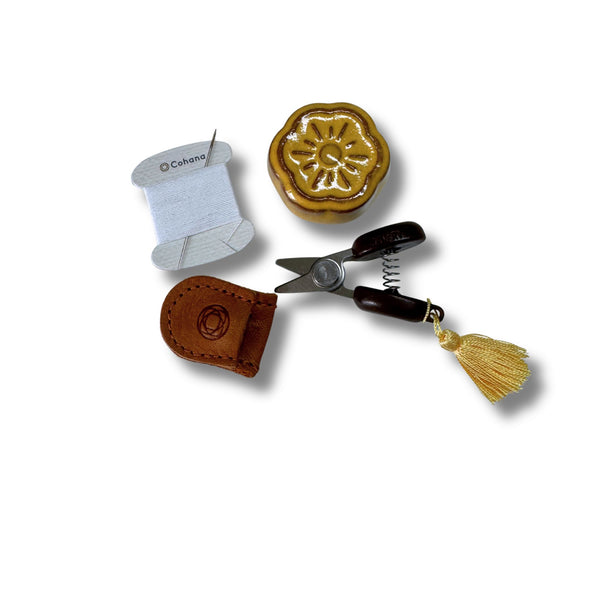 Cohana Nadelmagnet mit Mini Schere "Gelb"