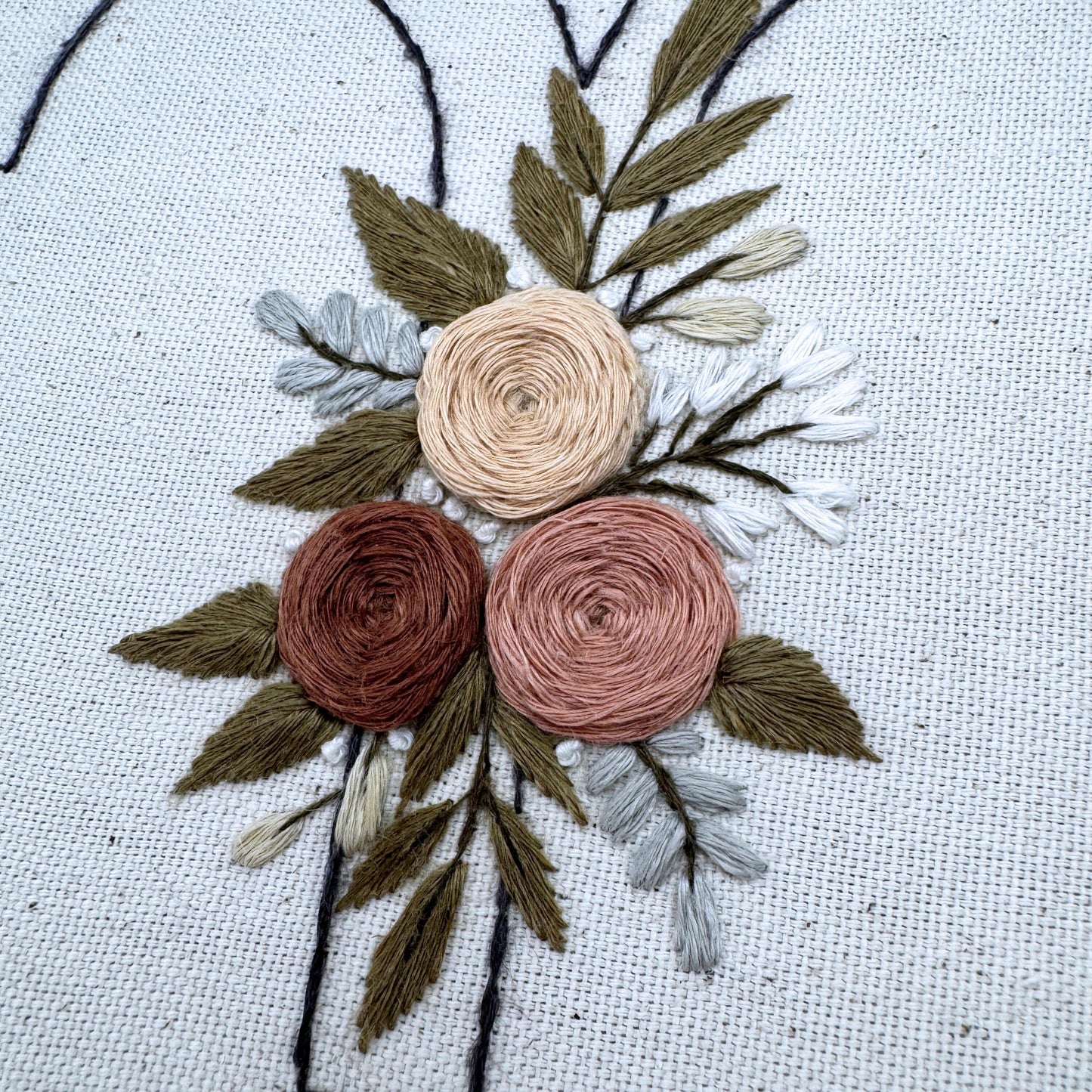 Stickvorlage Sternzeichen, Stickanleitung "Sternzeichen mit Blumen"