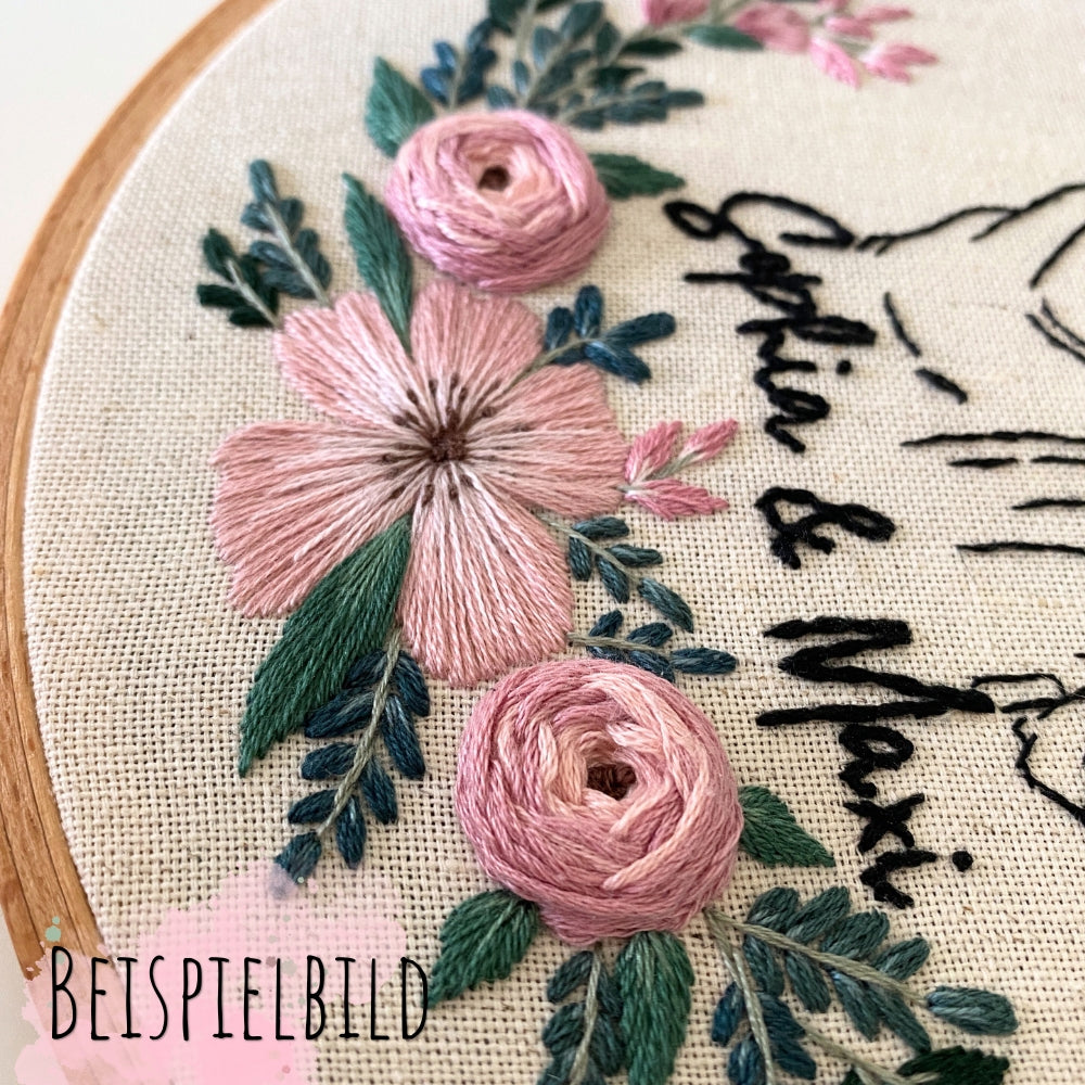 STICKIE "Halber Blumenkranz"