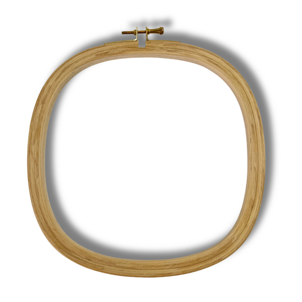 Stickring 21x21 cm, Stickrahmen Eckig, Eckiger Stickring