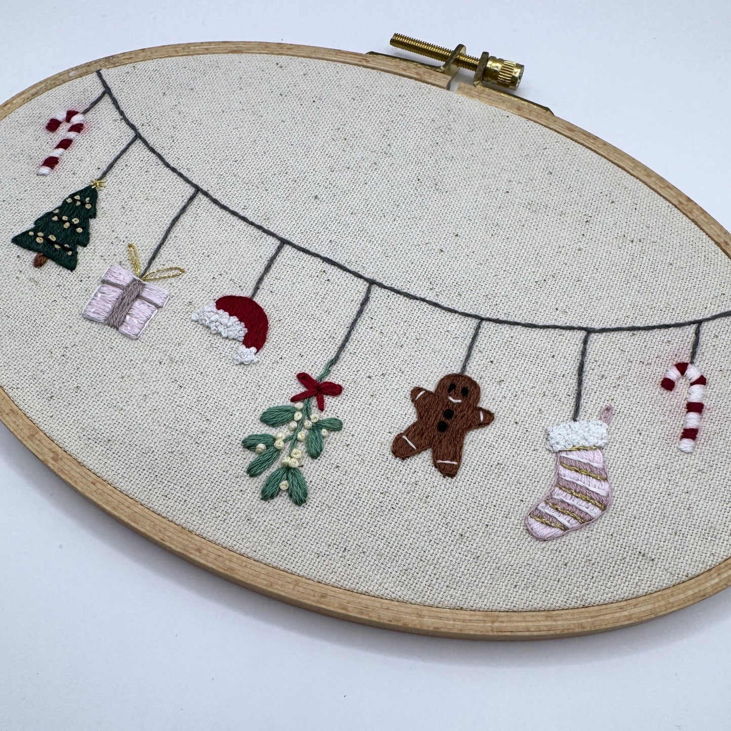 Stickkit "Weihnachtsgirlande“, Stickset