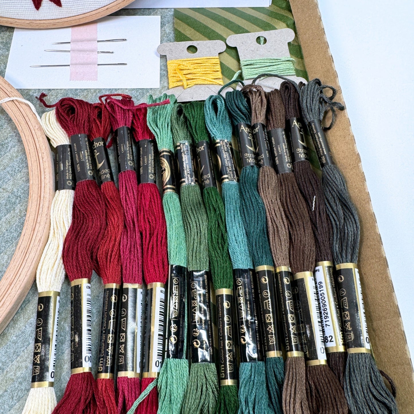 Stickkit, Weihnachtskranz, Stickset