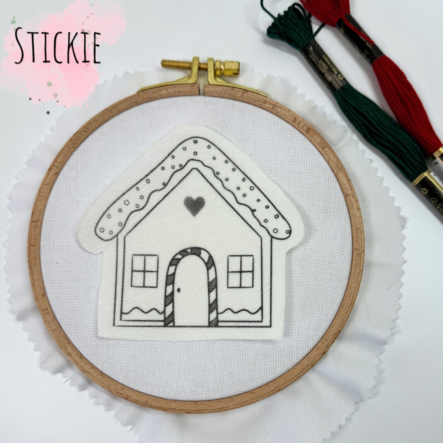 Stickie "Kleines Lebkuchenhaus"