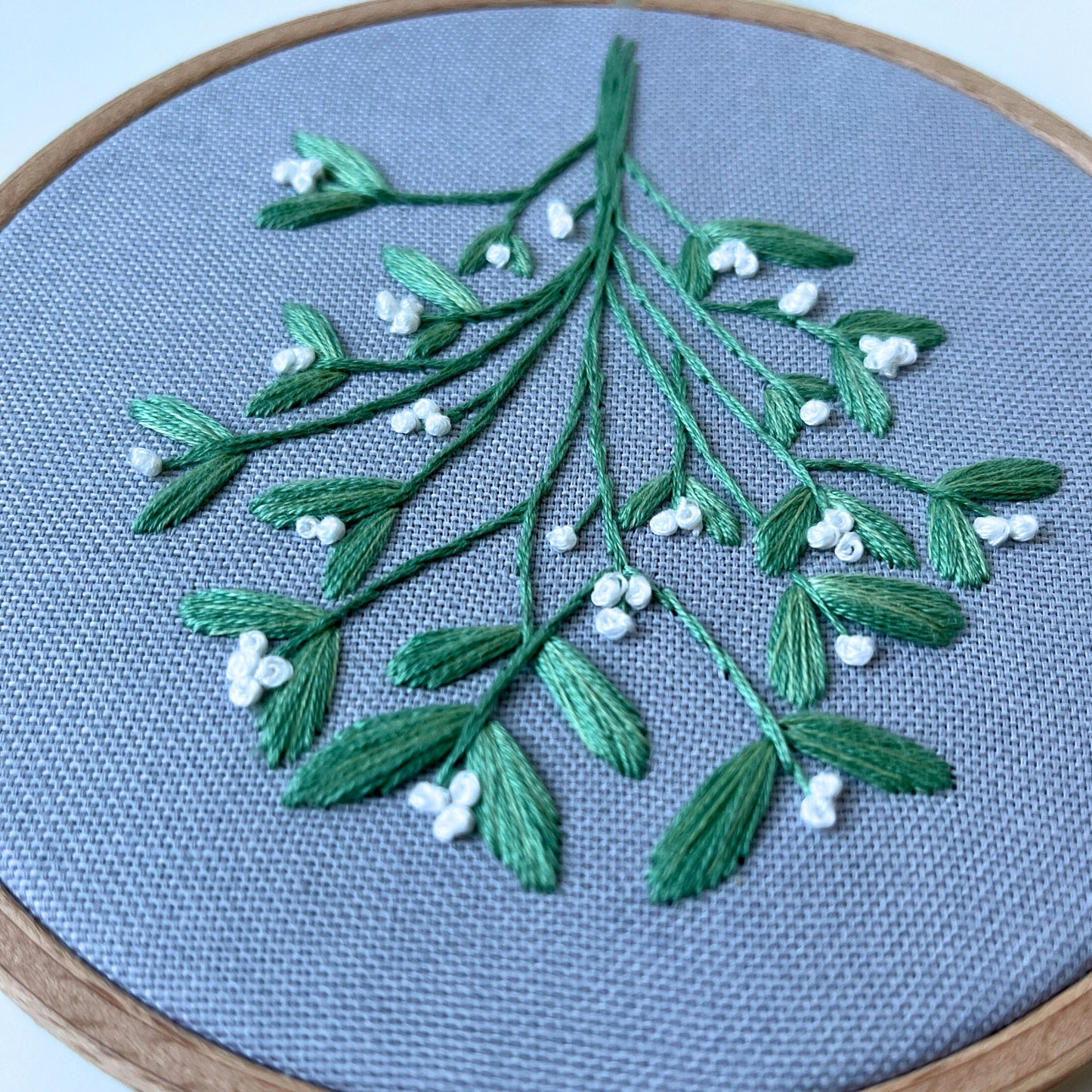 Stickkit, Mistelzweig, Stickset