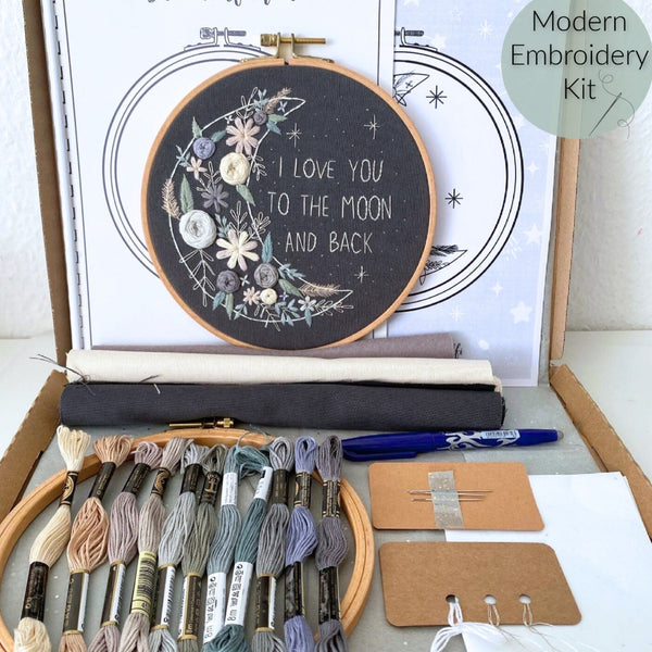 Stickkit, „Mond“ , "love you to the moon and back