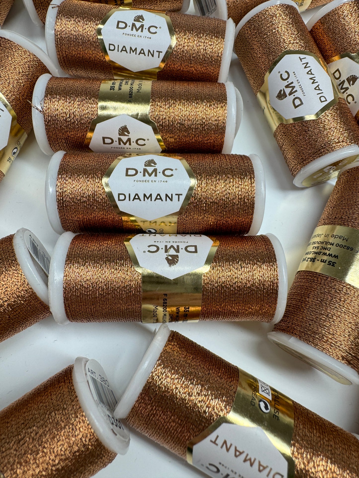 Metall Stickgarn, DMC Diamant, Garn "Kupfer"
