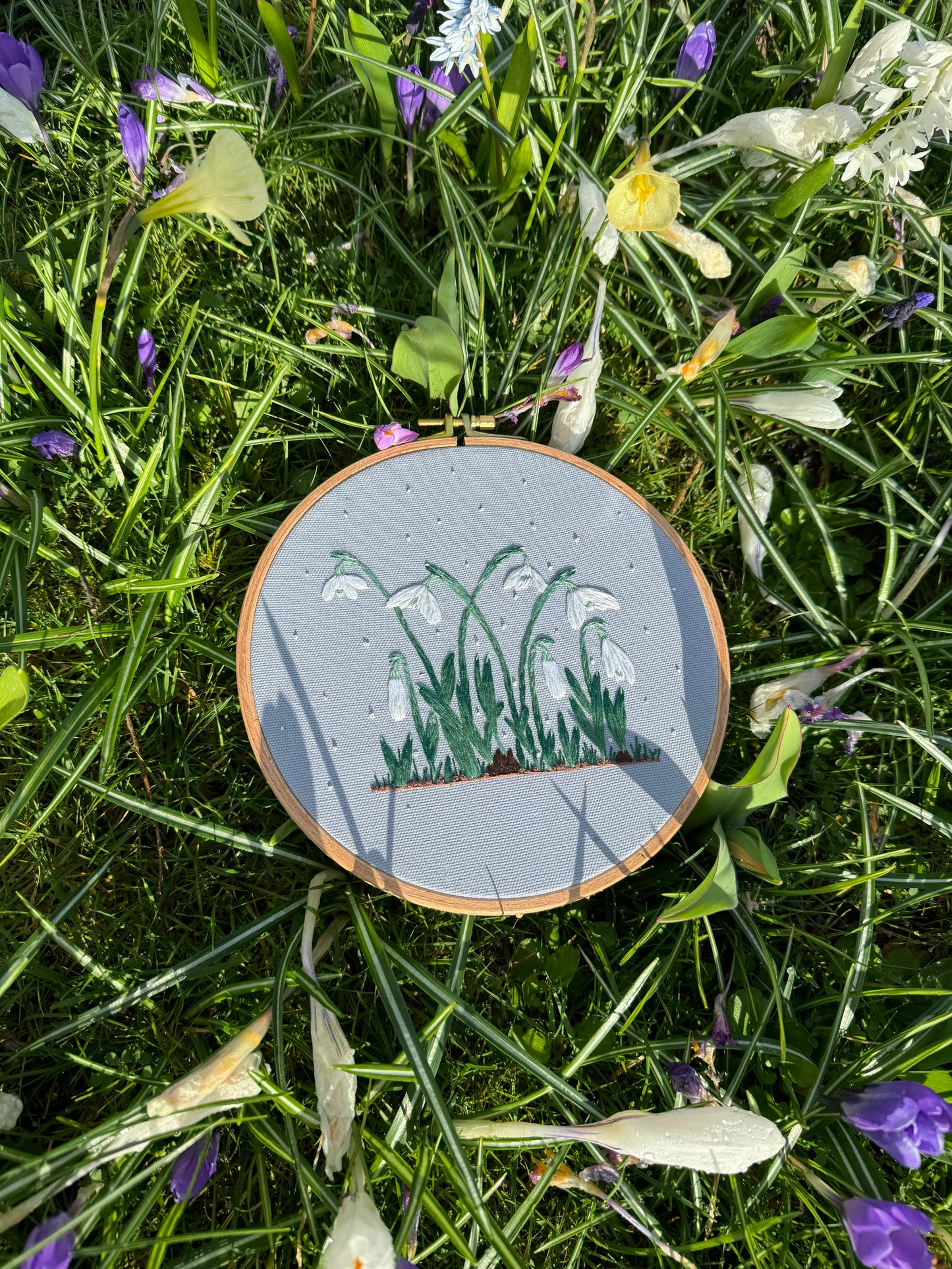 Stickvorlage, Schneeglöckchen, Frühling, Frühlingsdeko, Vorlage zum Sticken, Sticken, Stickvorlage PDF, Stickvorlage Blumen, Anleitung