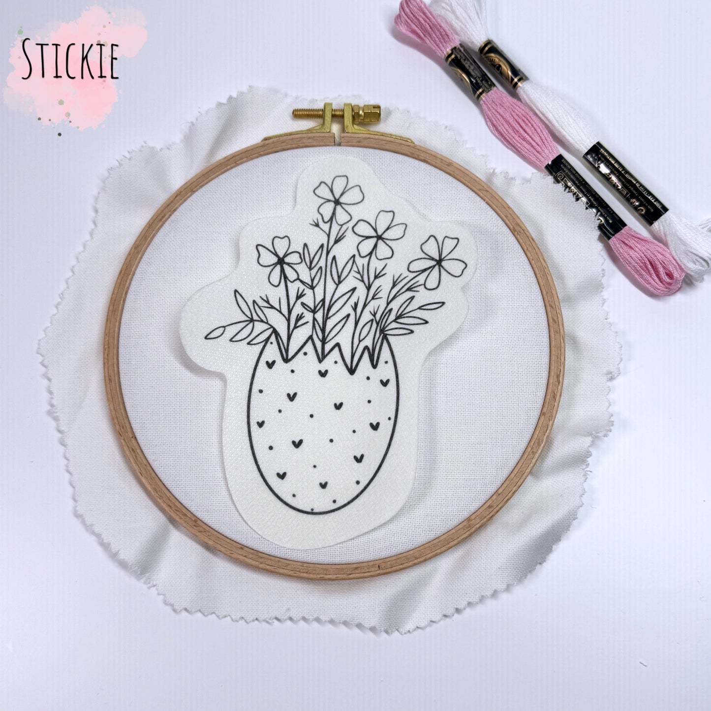 STICKIES "Eierschale mit Blumen"