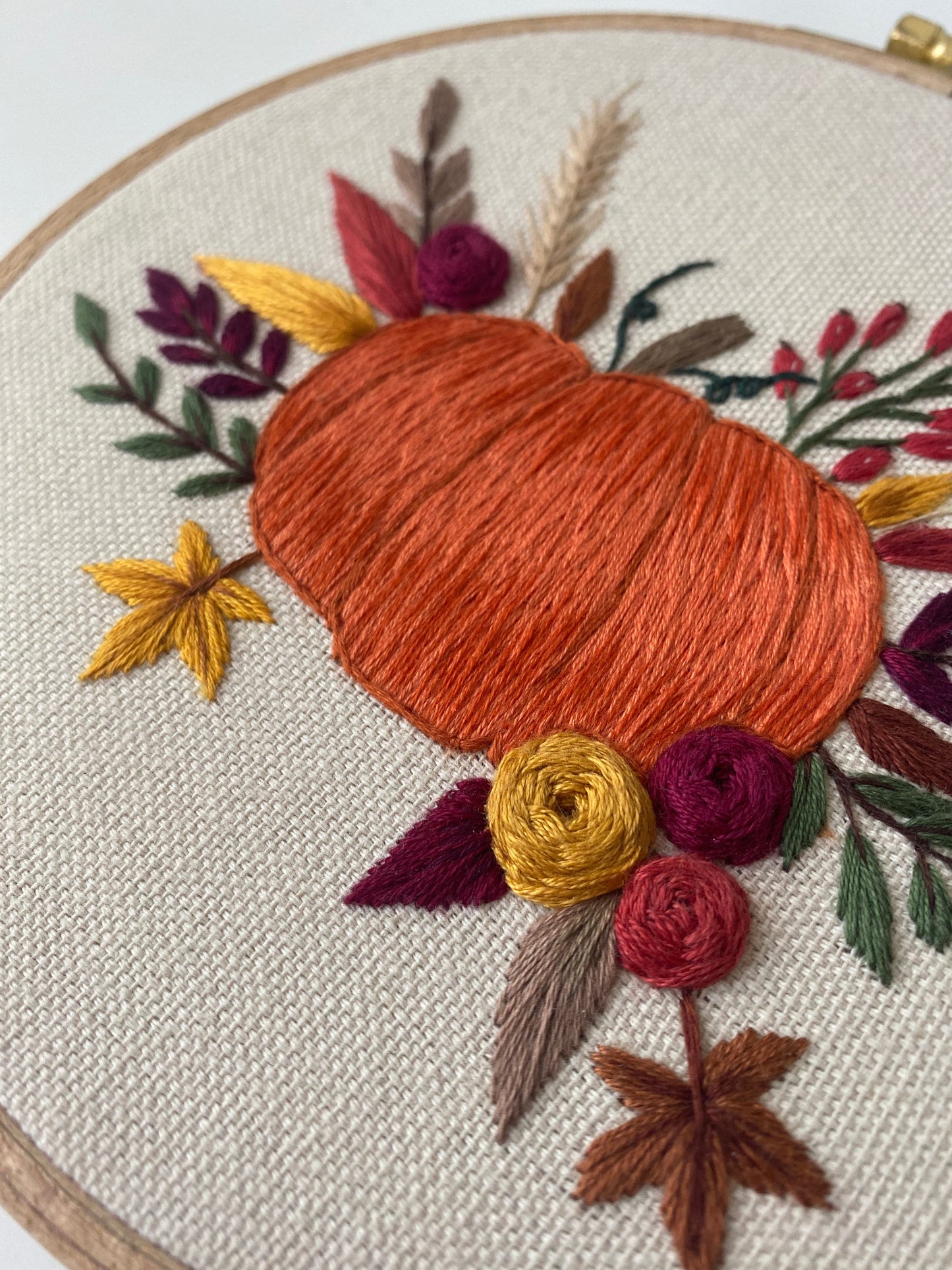 Stickvorlage, Pumpkin Bouquet, Stickbild, Herbst, Kürbis, Sticken, Stickanleitung, Sticken
