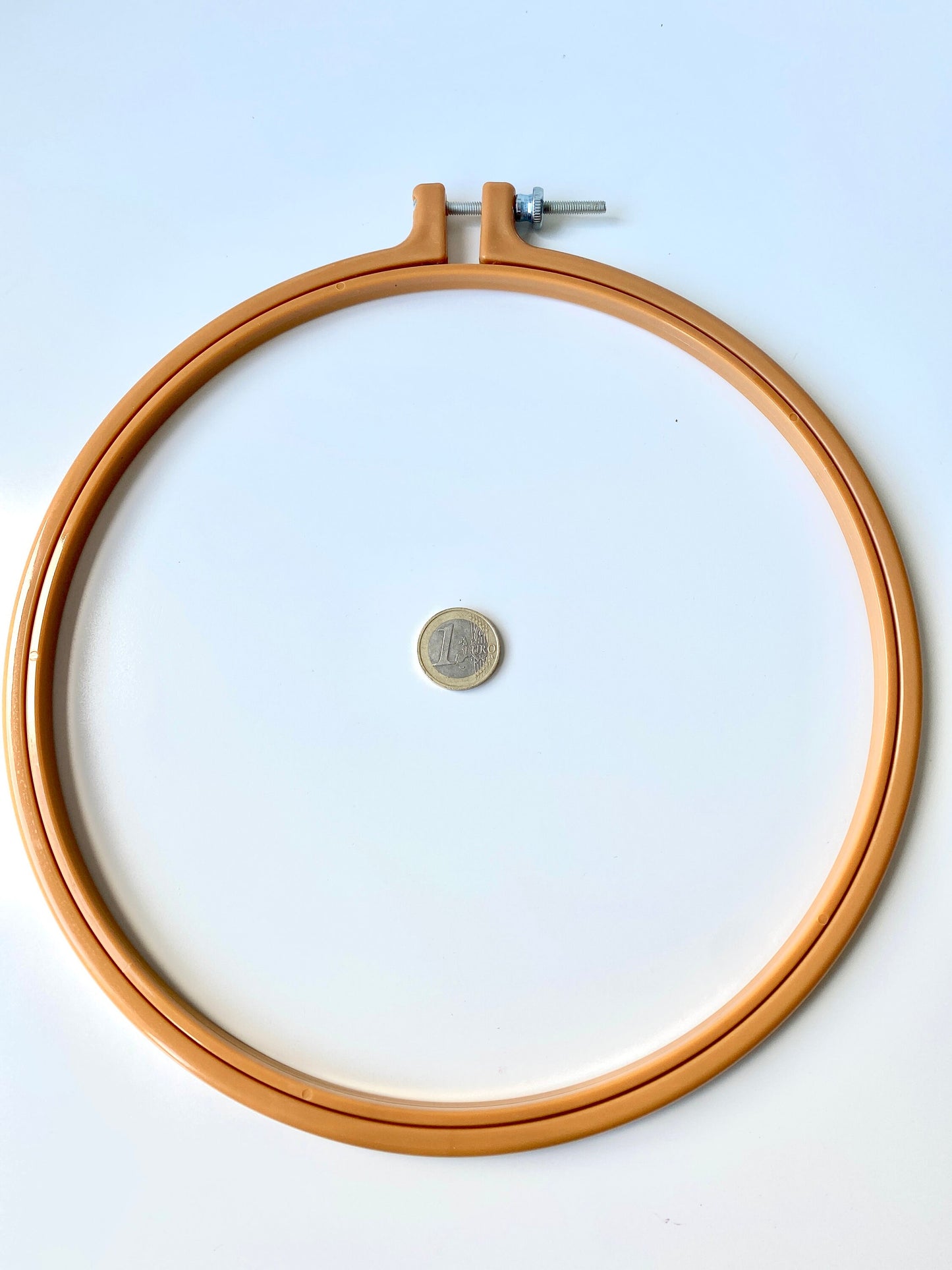 Stickring 22,8 cm, Stickrahmen Senf, Stickrahmen, Stickrahmen mit Schraube, Modern Embroidery, Sticken, Bunte Stickrahmen
