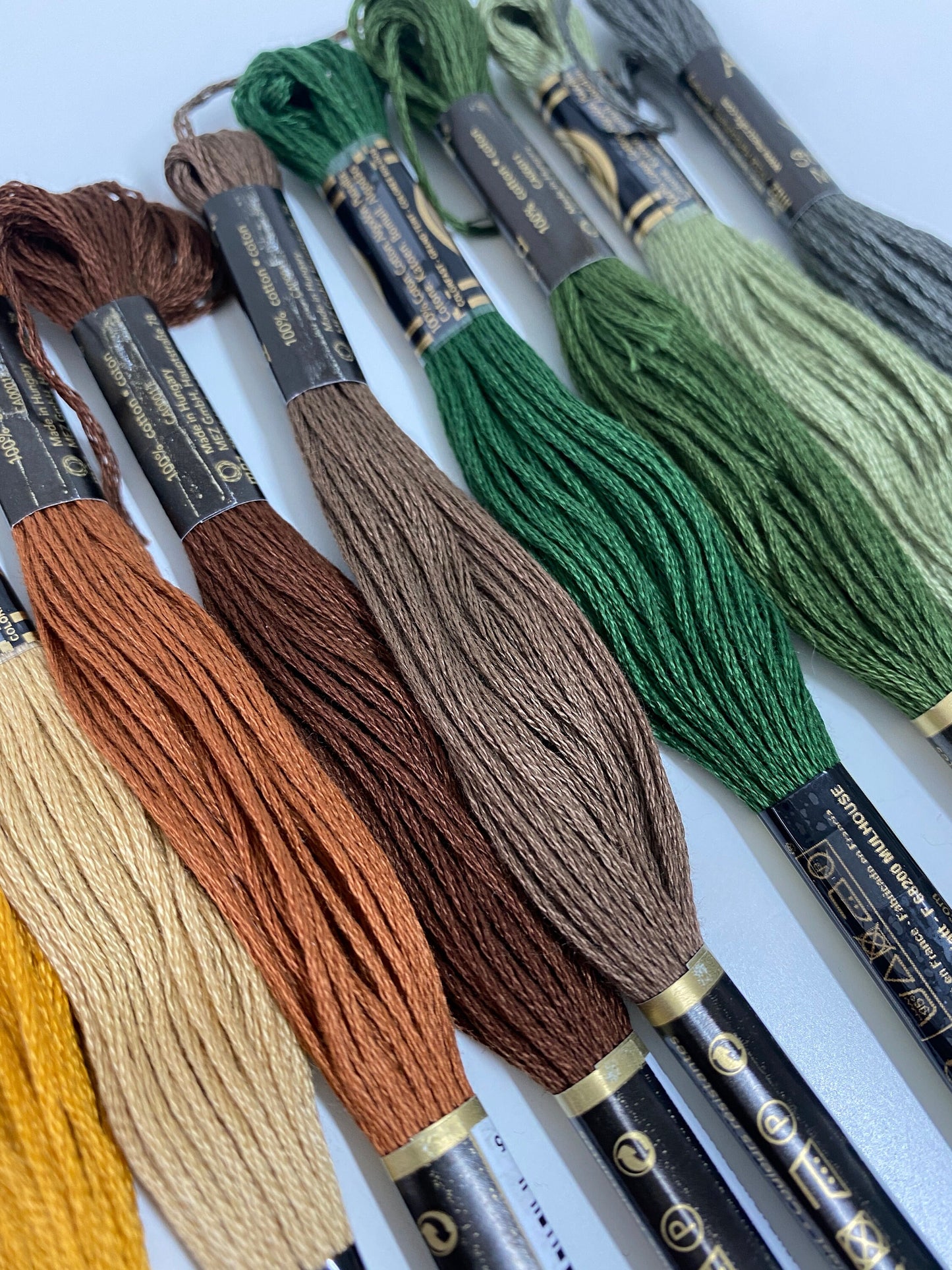 Stickgarn Garnpalette "Herbst", Sticktwist, Garn zum Sticken, Stickgarnset