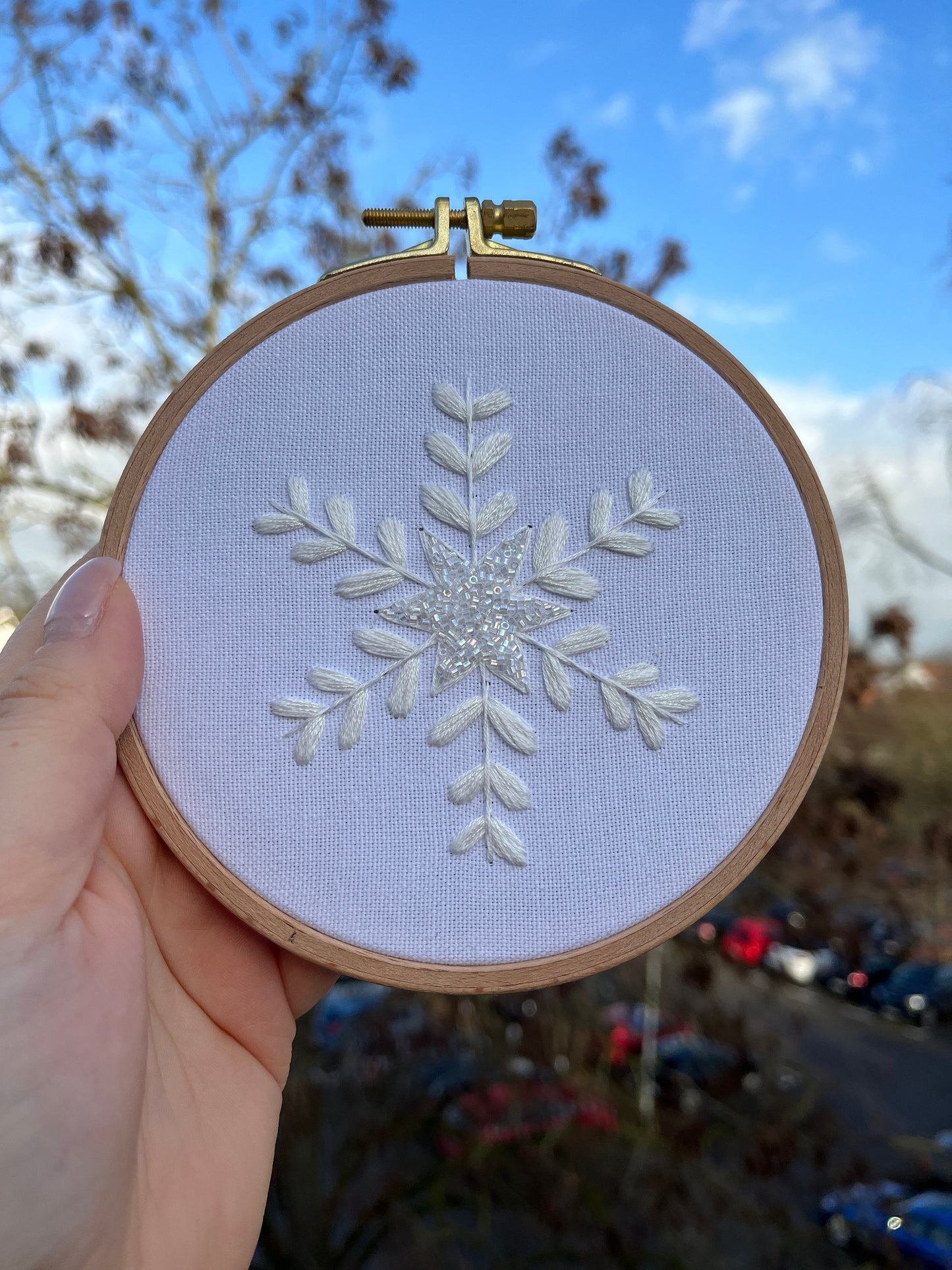 Stickvorlage, Schneeflocken, Winter, Sticken, Modern Embroidery, Schneeflocken, Stickerei, Stickbild, Perlenstickerei, Bundle