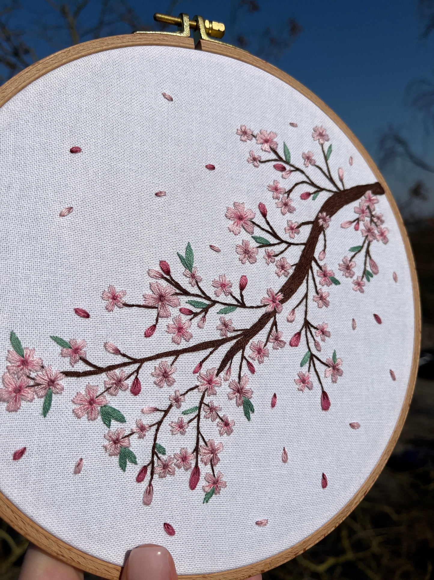 Stickkit „Kirschblüte“, Stickset