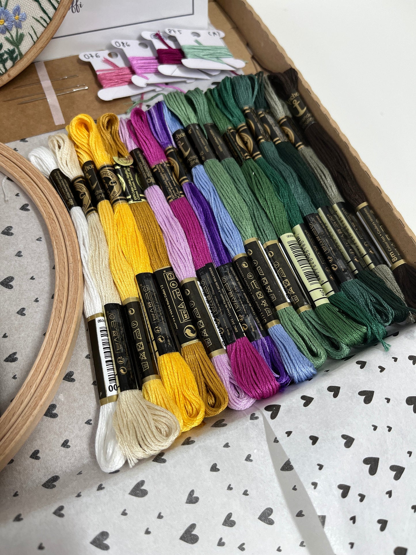Stickkit, „Wildblumenwiese“, Stickset Wildblumen