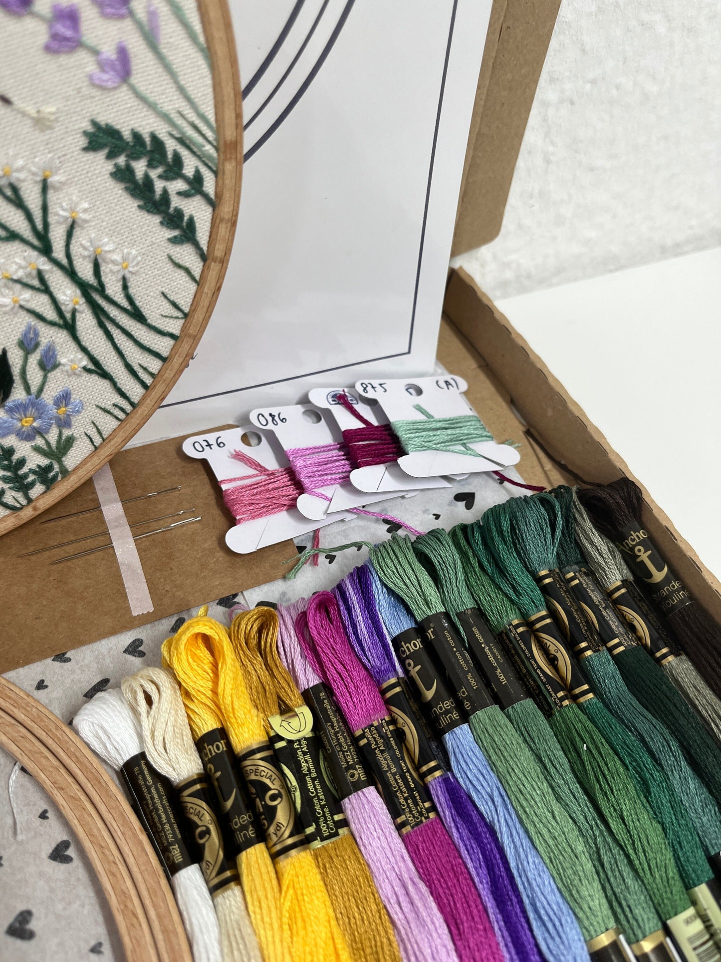 Stickkit, „Wildblumenwiese“, Stickset Wildblumen