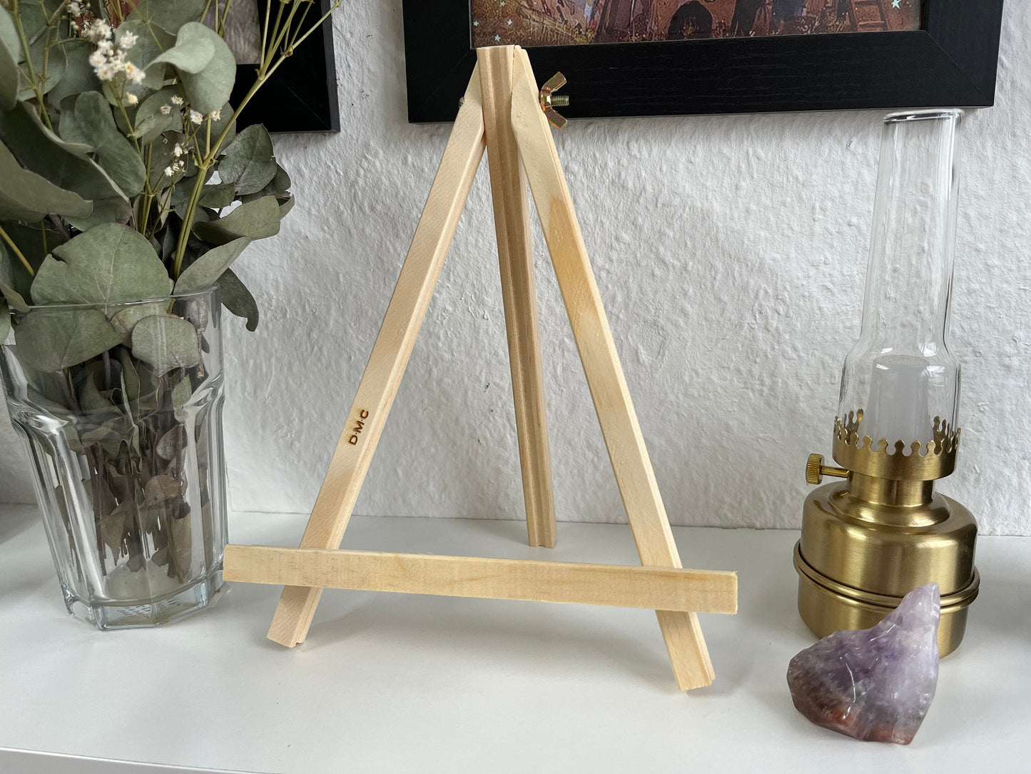 Stickrahmen Staffelei, Staffelei Stickbild, Stickbild aufstellen, Ringkissen aufstellen