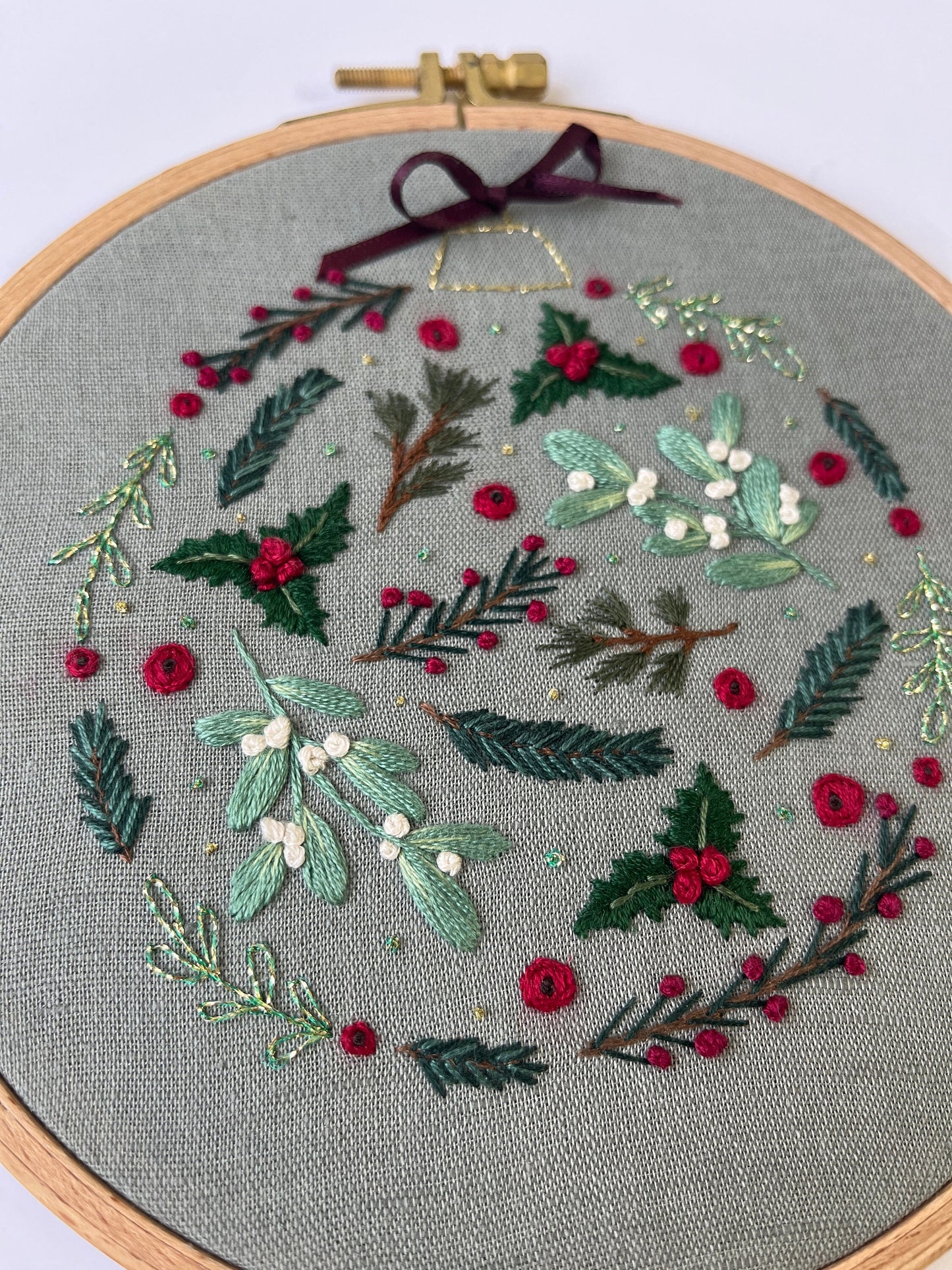 Stickvorlage, Tannebaumkugel, Weihnachten, Weihnachtskugel, Vorlage zum Sticken, Sticken, Weihnachtsdeko, Anleitung