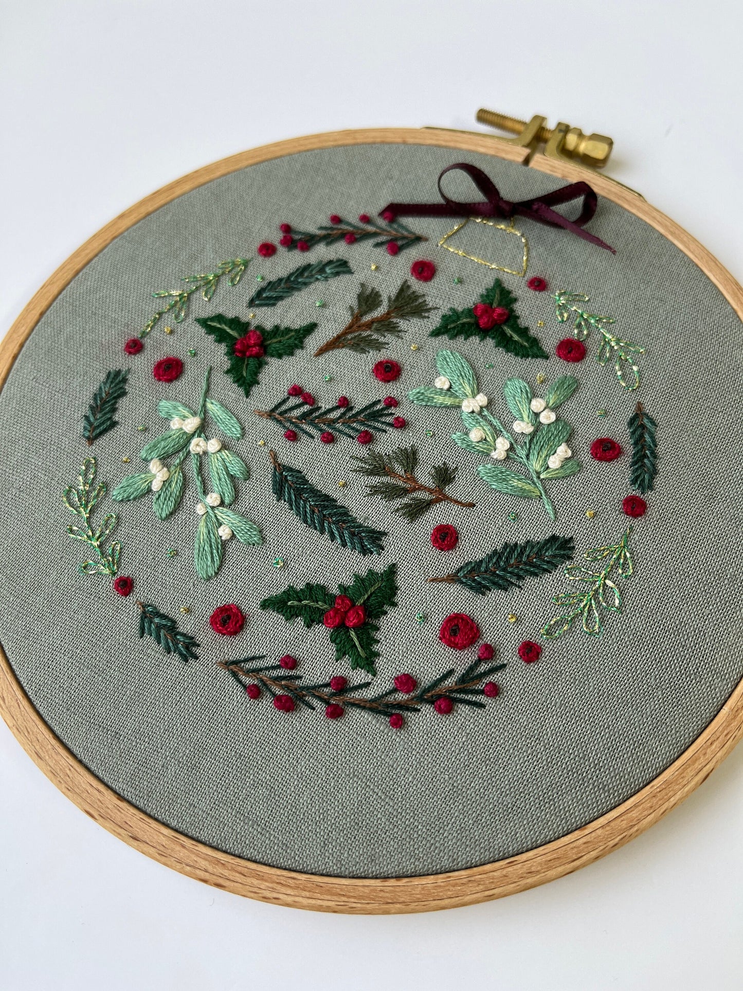 Stickvorlage, Tannebaumkugel, Weihnachten, Weihnachtskugel, Vorlage zum Sticken, Sticken, Weihnachtsdeko, Anleitung