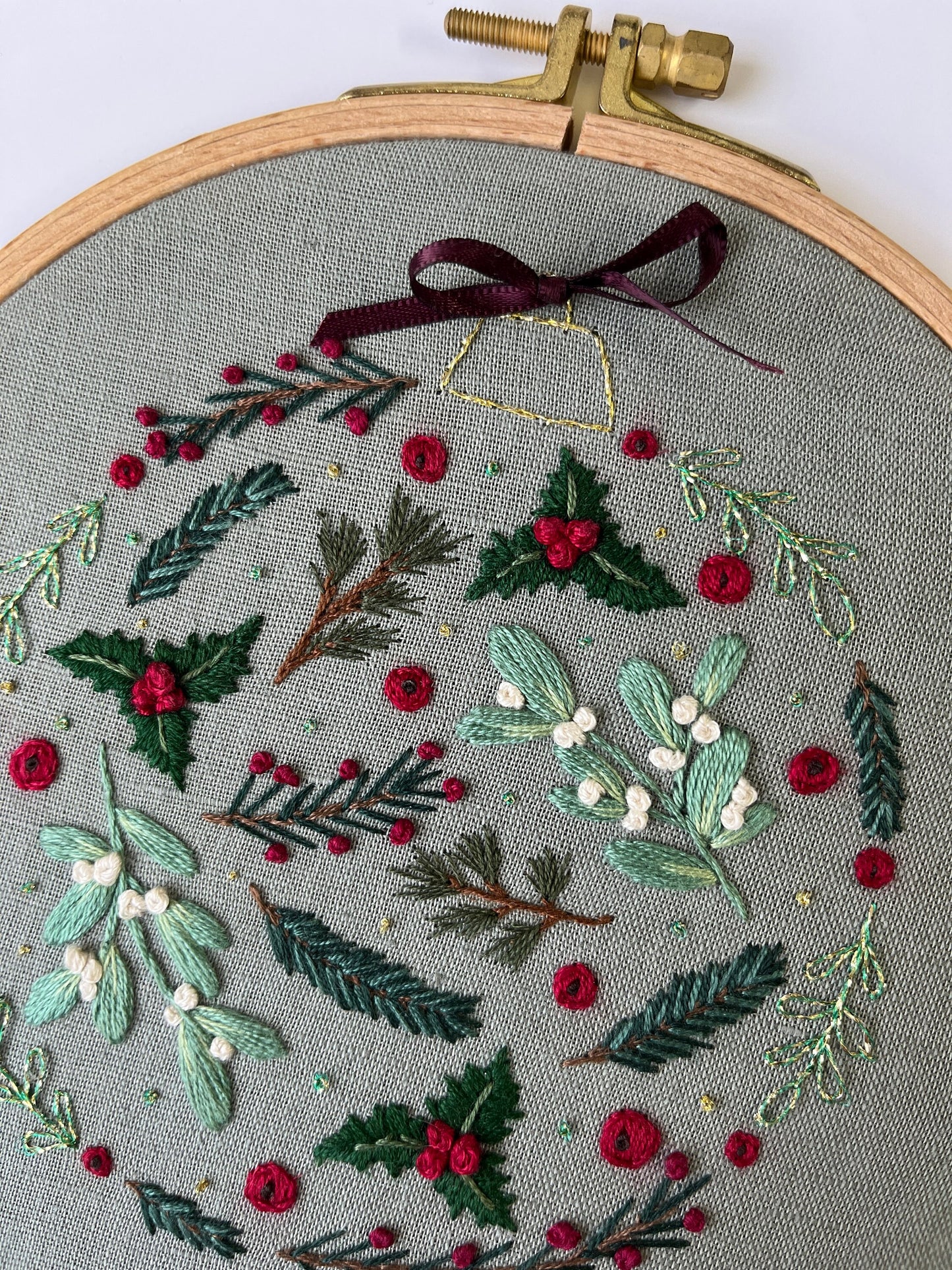 Stickvorlage, Tannebaumkugel, Weihnachten, Weihnachtskugel, Vorlage zum Sticken, Sticken, Weihnachtsdeko, Anleitung