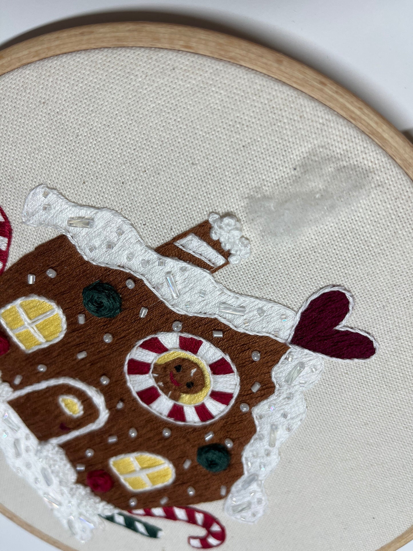 STICKKIT, LEBKUCHENHAUS, WEIHNACHTEN, Sticken, Weihnachtsdeko, Weihnachtsgeschenk, Pfefferkuchenhaus, Stickset, Set zum Sticken