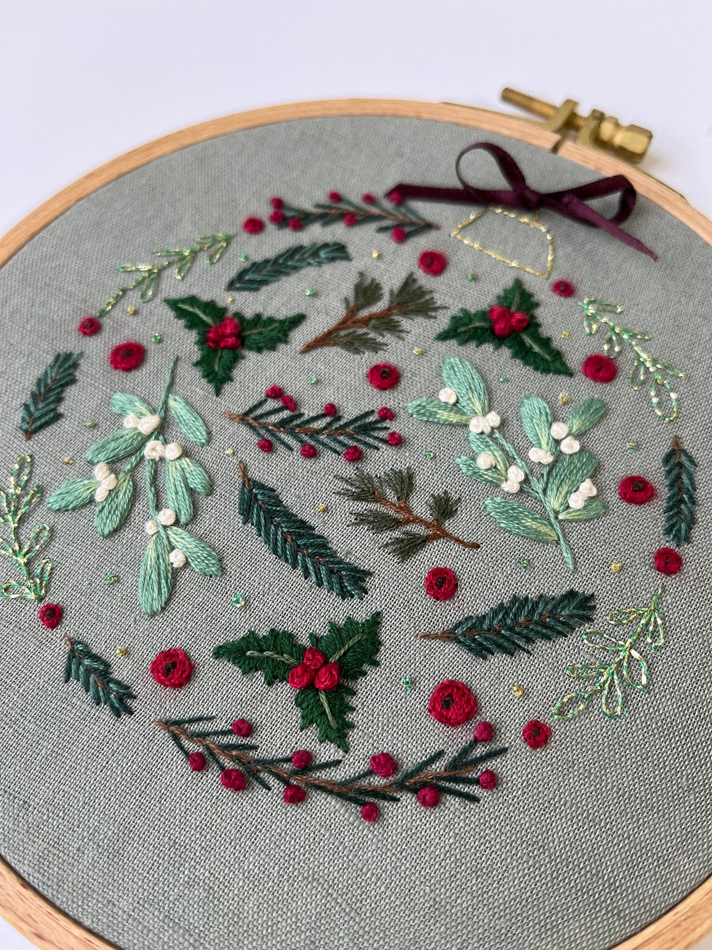 Stickvorlage, Tannebaumkugel, Weihnachten, Weihnachtskugel, Vorlage zum Sticken, Sticken, Weihnachtsdeko, Anleitung