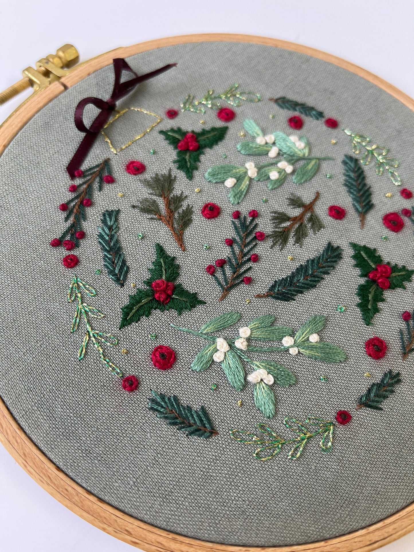 Stickvorlage, Tannebaumkugel, Weihnachten, Weihnachtskugel, Vorlage zum Sticken, Sticken, Weihnachtsdeko, Anleitung