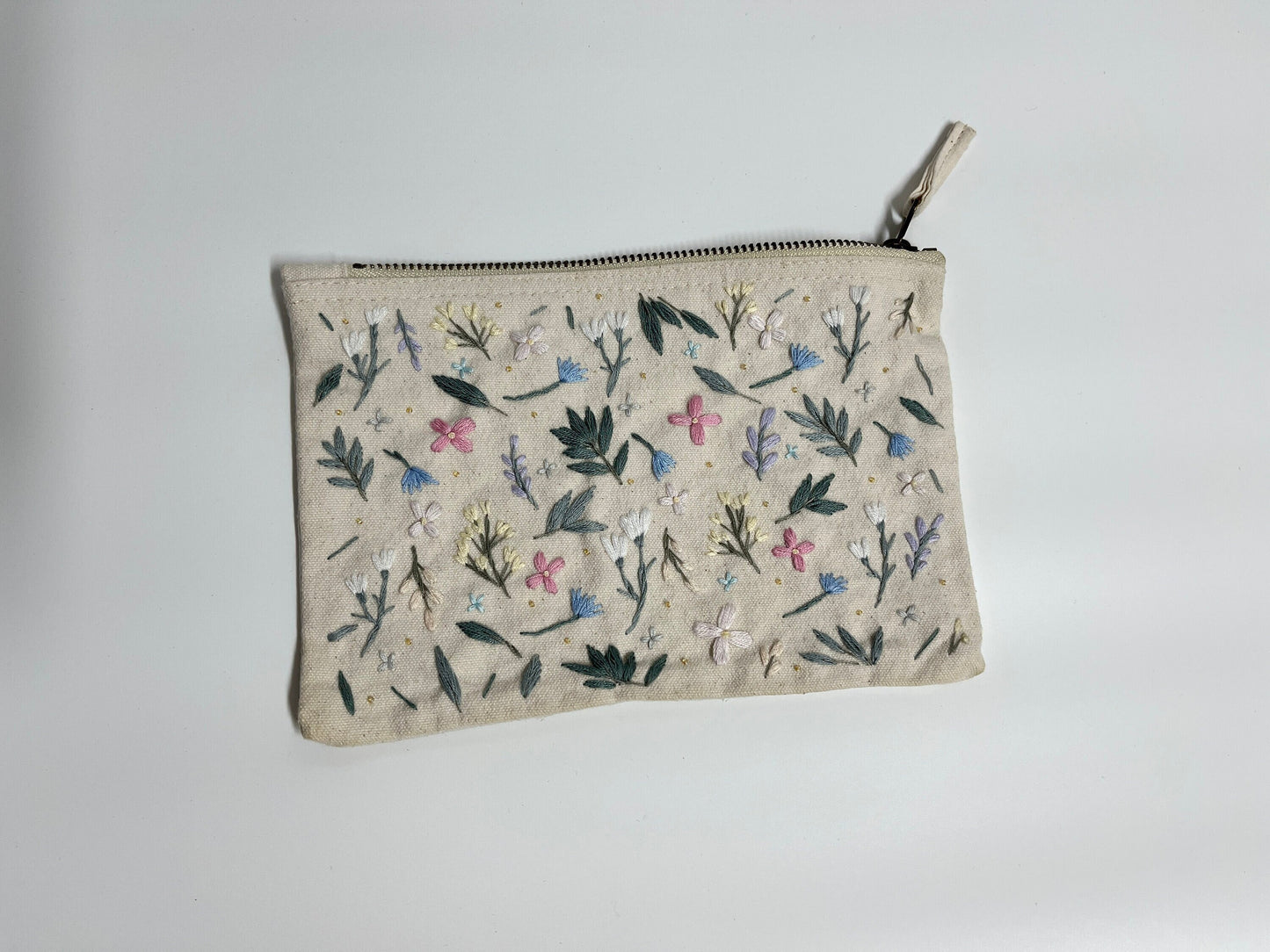 Tasche zum Besticken, Sticken, Täschchen, Geschenk sticken, Stickerei, Kosmetiktasche, Kosmetik Tasche zum Besticken, inklusive Vorlage
