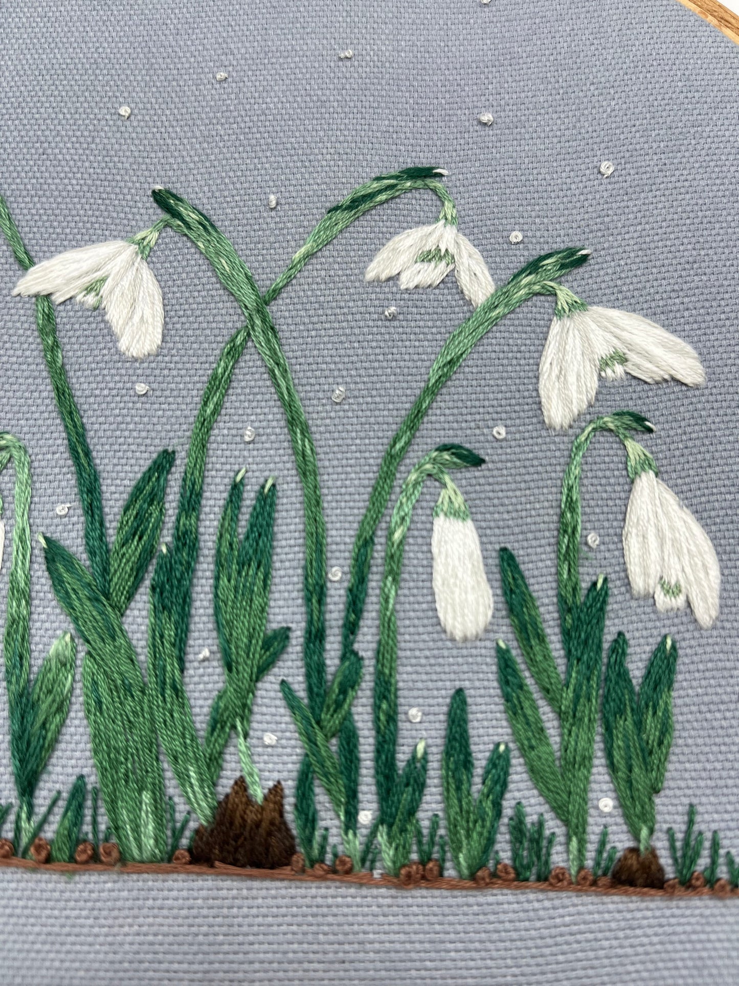 Stickvorlage, Schneeglöckchen, Frühling, Frühlingsdeko, Vorlage zum Sticken, Sticken, Stickvorlage PDF, Stickvorlage Blumen, Anleitung