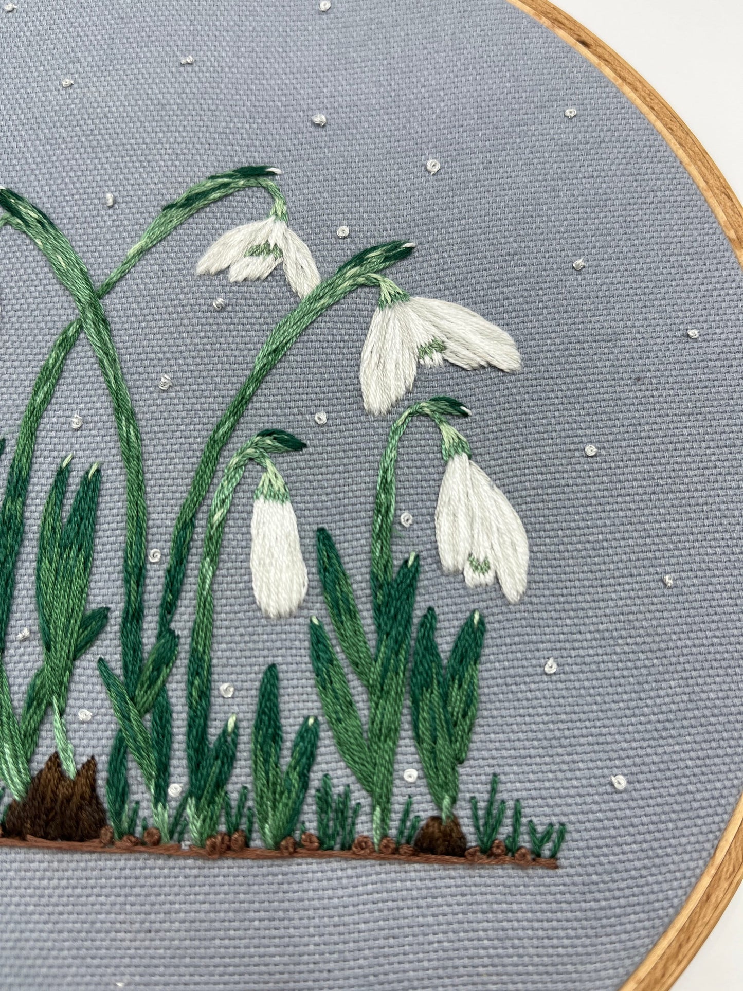 Stickvorlage, Schneeglöckchen, Frühling, Frühlingsdeko, Vorlage zum Sticken, Sticken, Stickvorlage PDF, Stickvorlage Blumen, Anleitung