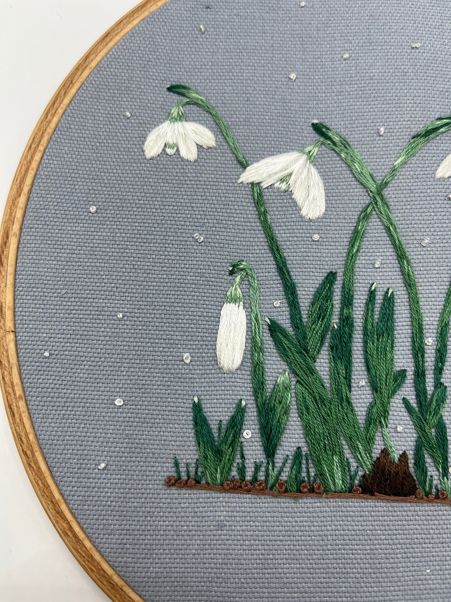 Stickvorlage, Schneeglöckchen, Frühling, Frühlingsdeko, Vorlage zum Sticken, Sticken, Stickvorlage PDF, Stickvorlage Blumen, Anleitung