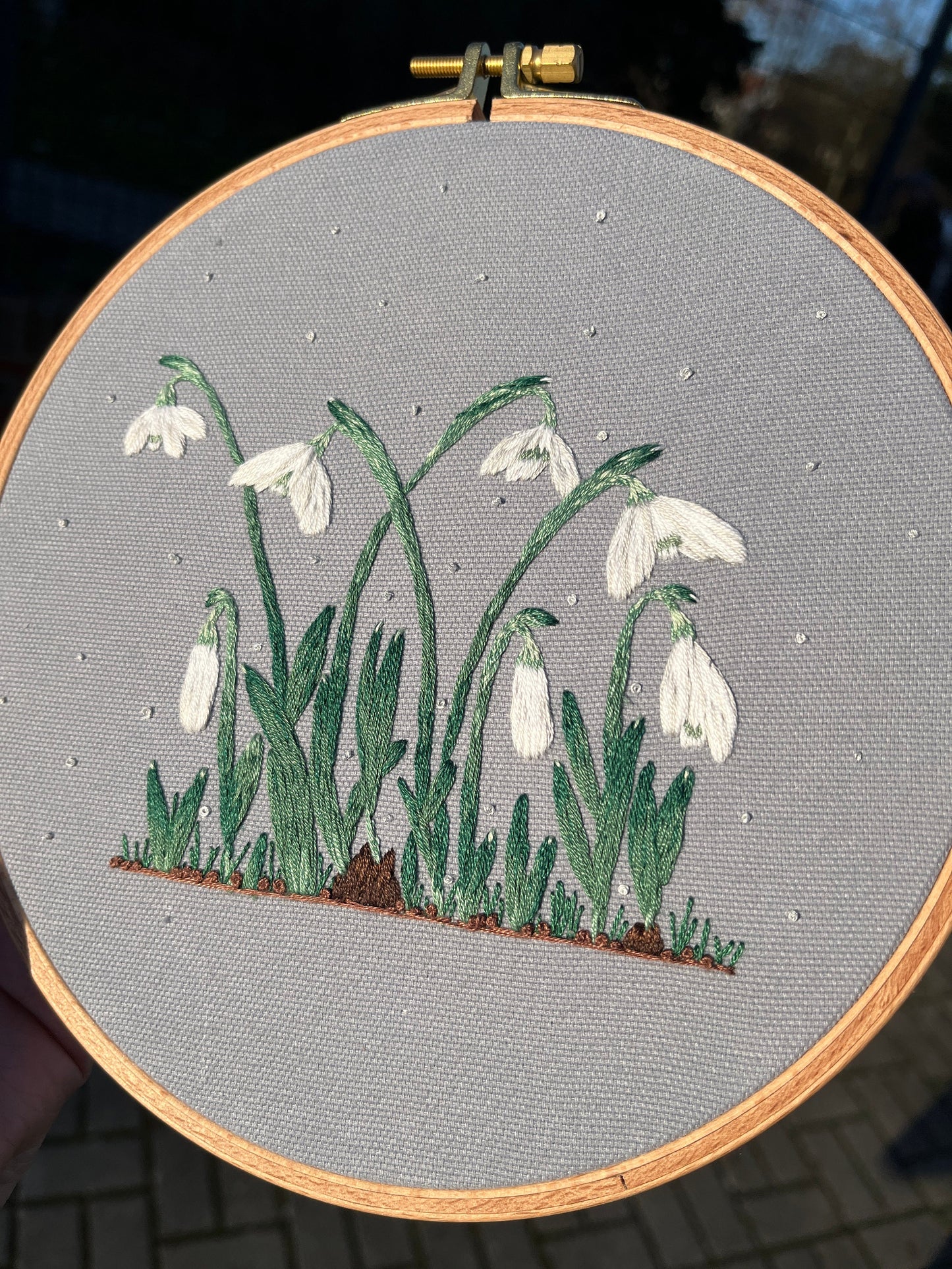 Stickvorlage, Schneeglöckchen, Frühling, Frühlingsdeko, Vorlage zum Sticken, Sticken, Stickvorlage PDF, Stickvorlage Blumen, Anleitung