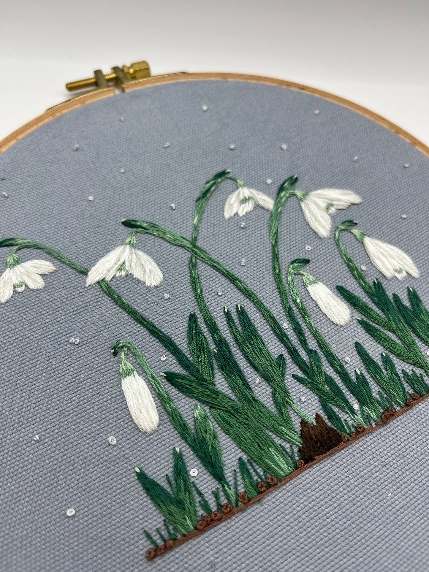 Stickvorlage, Schneeglöckchen, Frühling, Frühlingsdeko, Vorlage zum Sticken, Sticken, Stickvorlage PDF, Stickvorlage Blumen, Anleitung