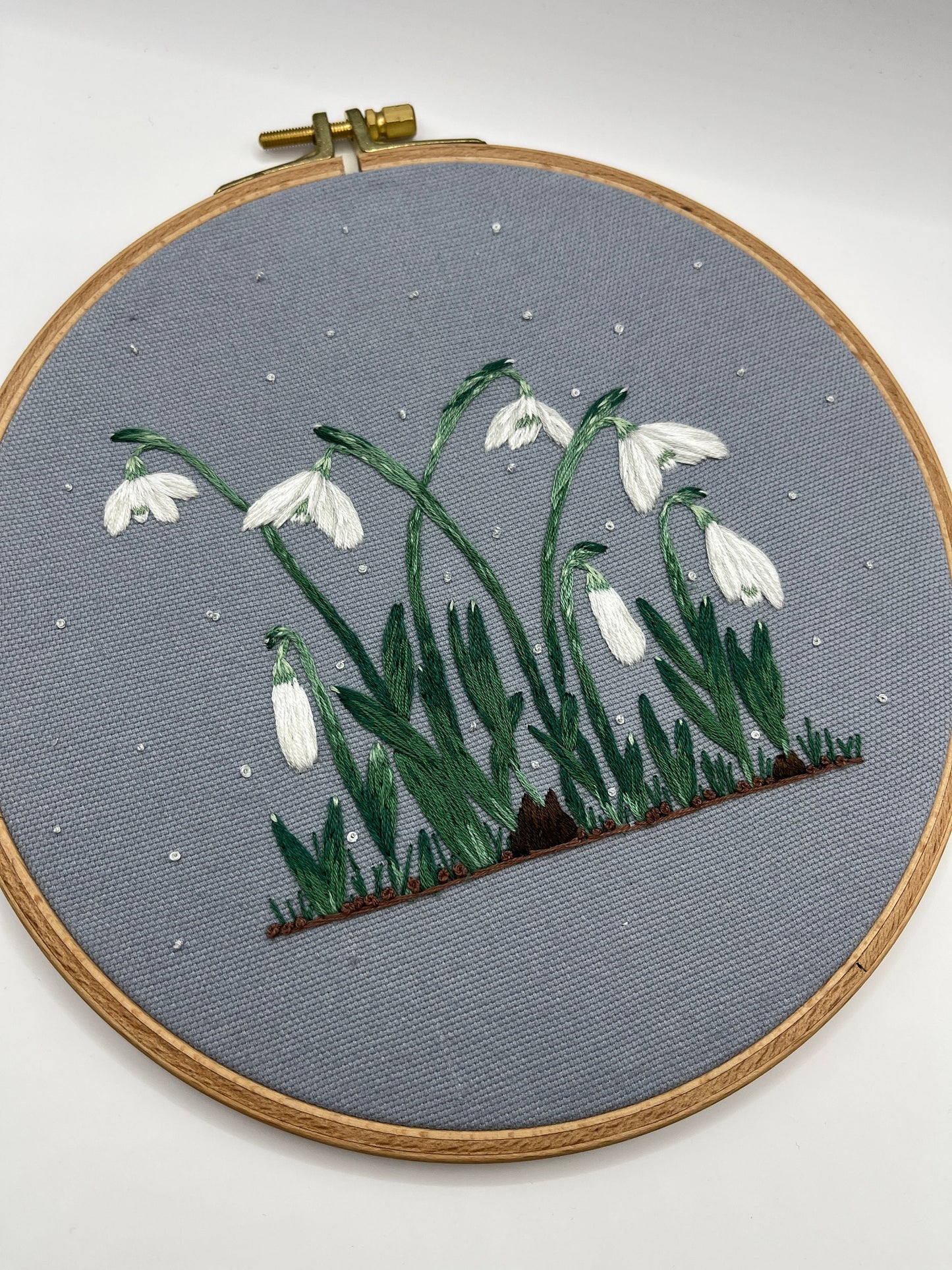 Stickvorlage, Schneeglöckchen, Frühling, Frühlingsdeko, Vorlage zum Sticken, Sticken, Stickvorlage PDF, Stickvorlage Blumen, Anleitung
