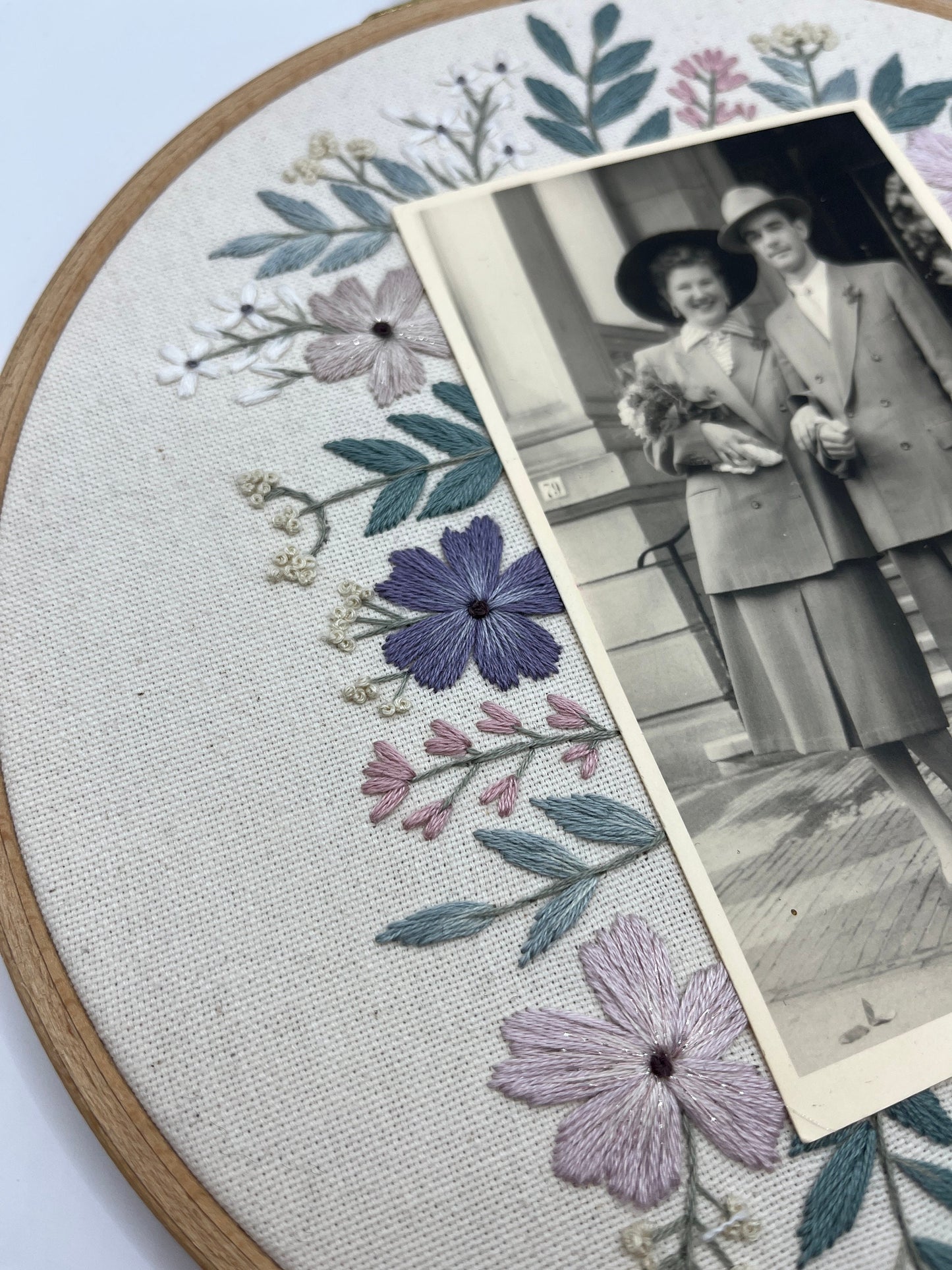 Stickkit, Modern Embroidery Kit, Bilderrahmen, Stickset, Set zum Sticken, Sticken, Stickvorlage, Stickset, Personalisiertes Geschenk, Foto