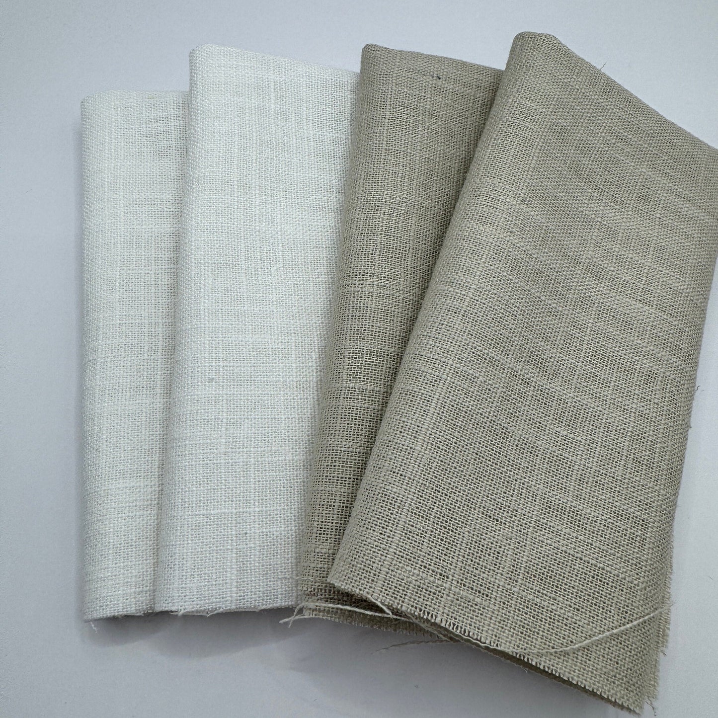 Stoff Paket zum Sticken, Stoff, Stoff Modern Embroidery, Stoffpaket, Leinenstoff zum Sticken "Weiß/Beige"