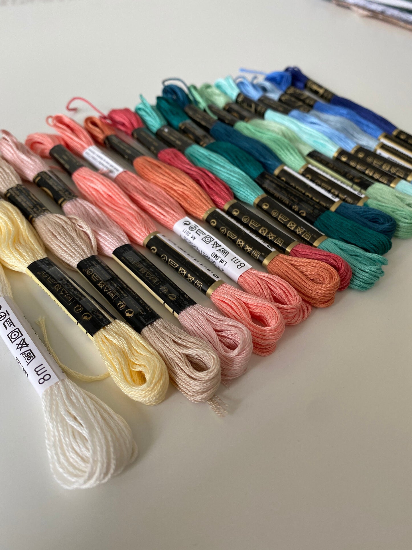 Stickgarn, Garnpalette "Summer", Sticktwist, Stickgarn, Sticken, Stickgarnset