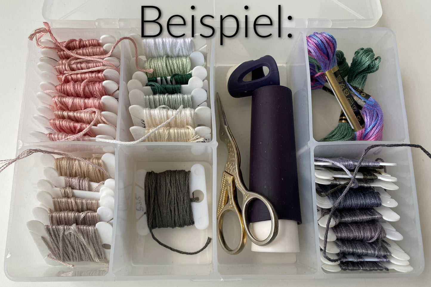 Kleine Garnbox, Stickgarn Box, Reise Garnbox