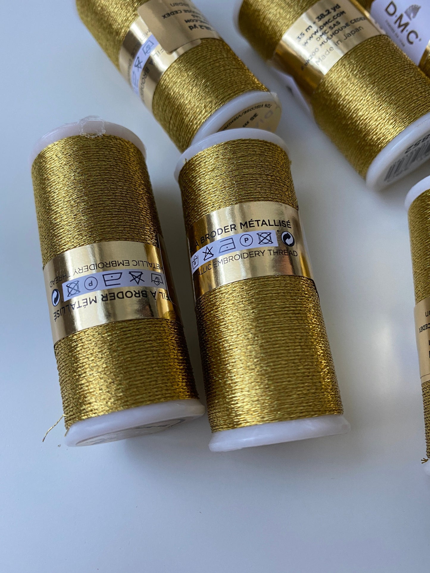 Metall Stickgarn, DMC Diamant, Garn "Gelbgold"