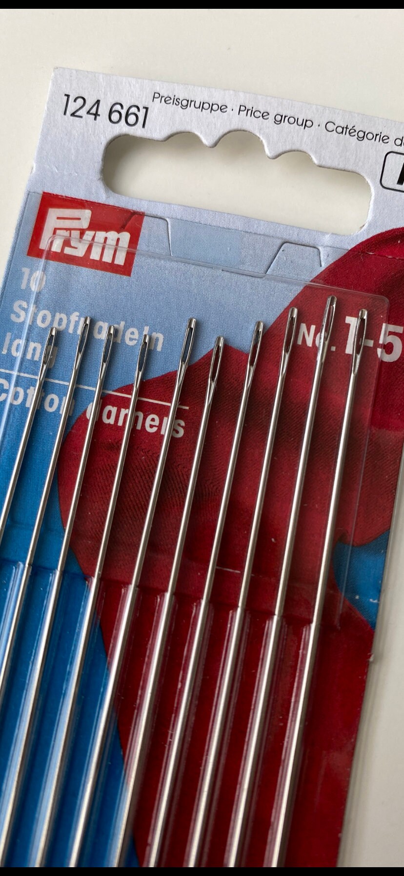 Lange Nadeln perfekt zum Sticken, Nadeln 1-5, Sticknadeln