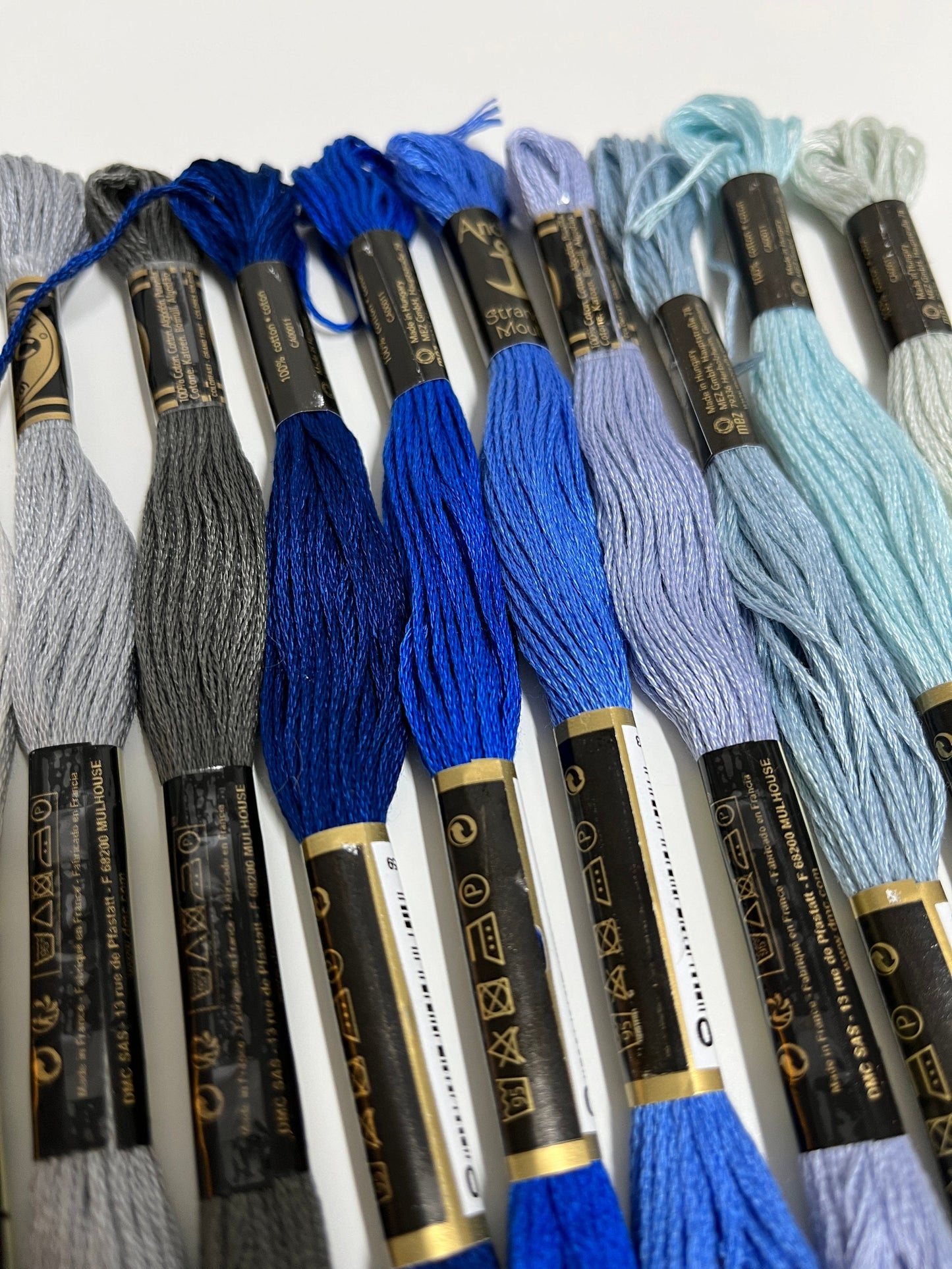 Stickgarn, Garnpalette "Winter", Sticktwist, Garn zum Sticken