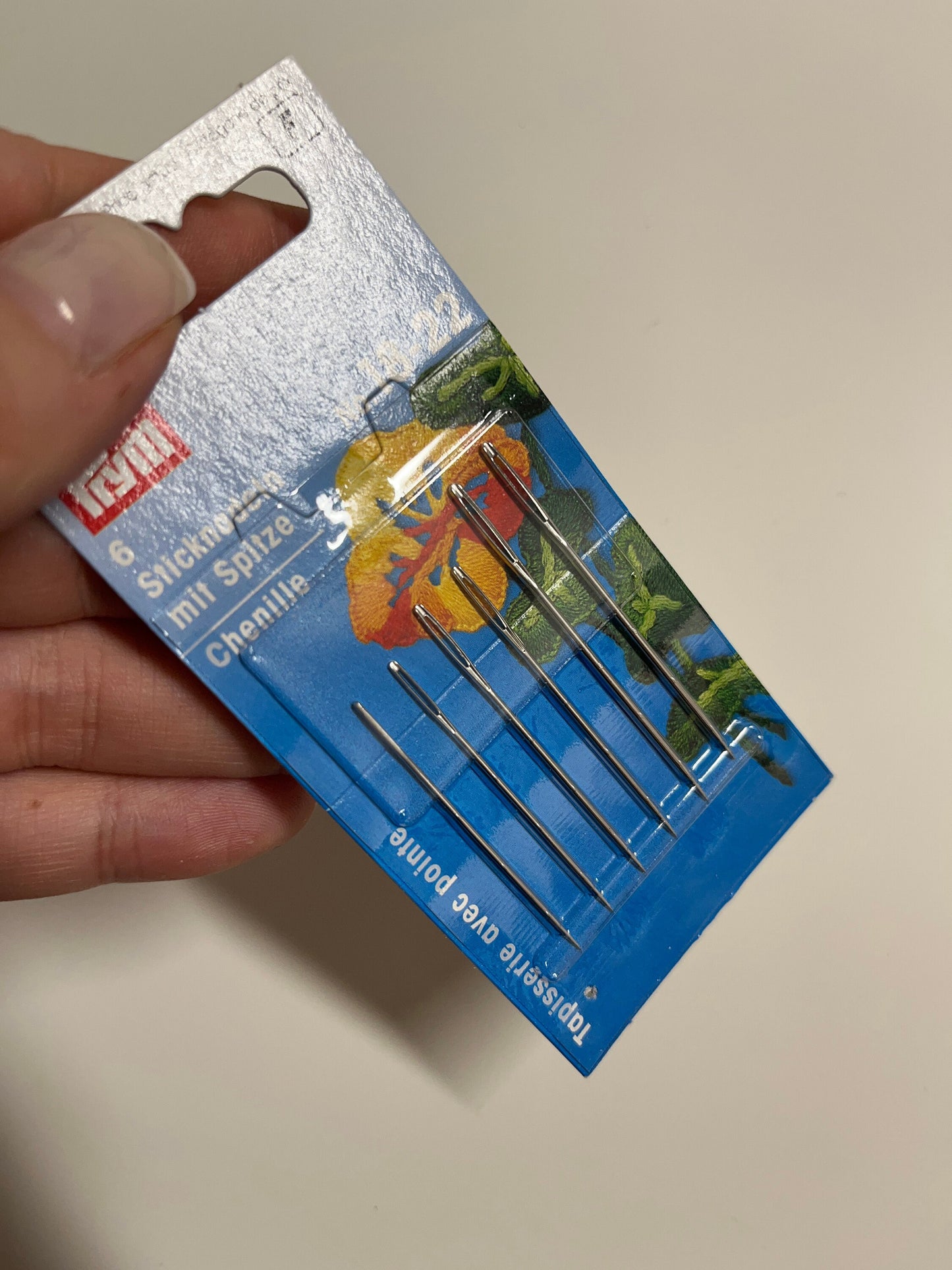 Sticknadeln, Nadelset, Sticknadeln für Anfänger, Spitze Nadeln, Sticknadel 18-22