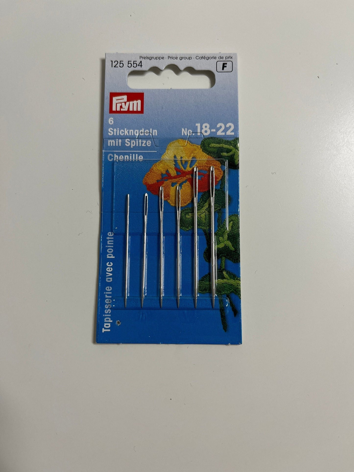 Sticknadeln, Nadelset, Sticknadeln für Anfänger, Spitze Nadeln, Sticknadel 18-22