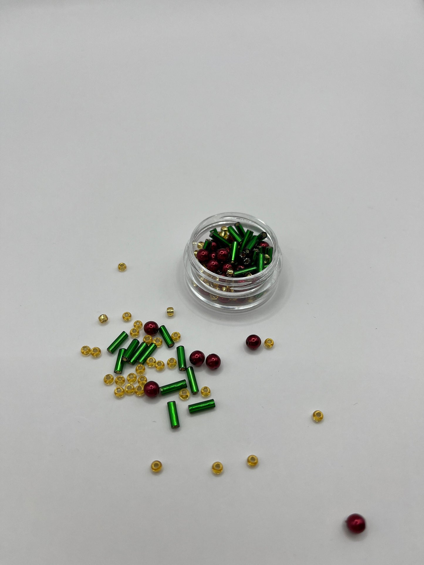 Perlen, Perlen zum Sticken, Perlenmix "Weihnachten"