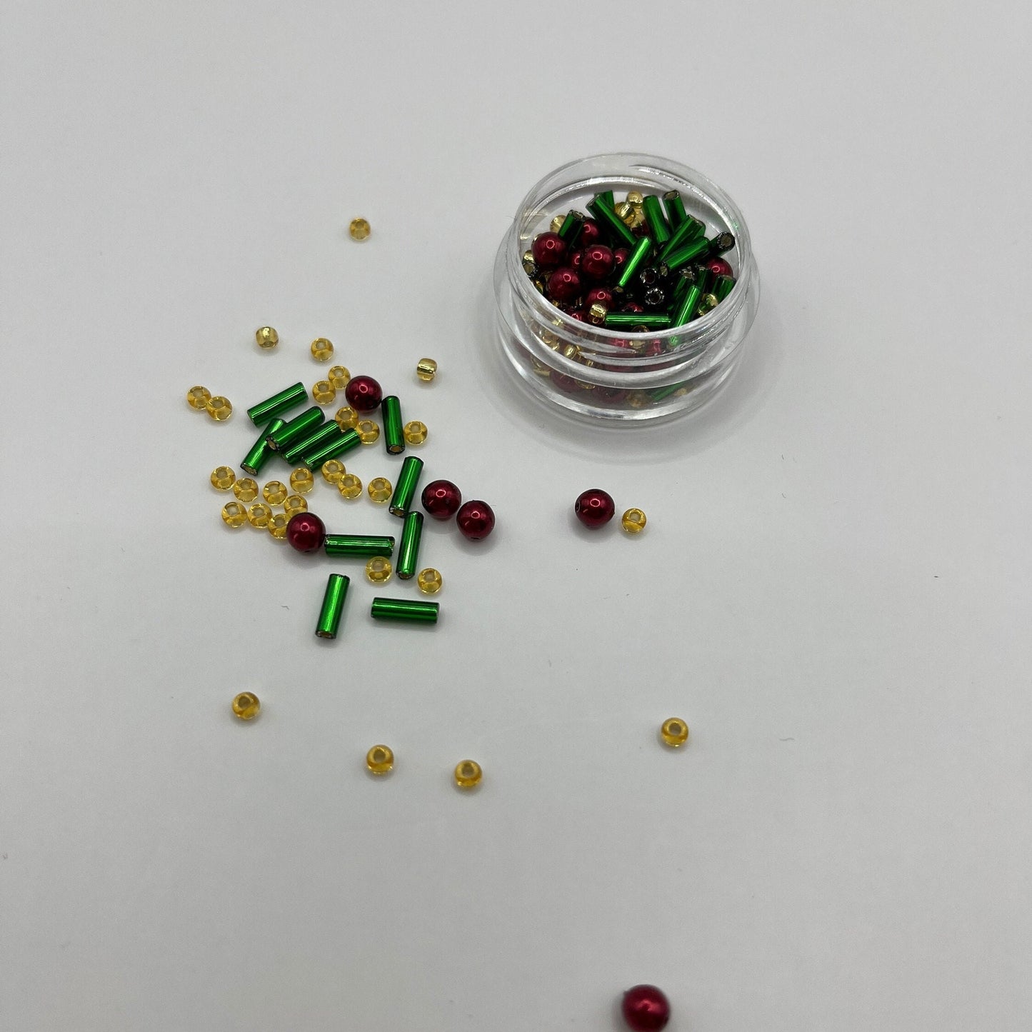 Perlen, Perlen zum Sticken, Perlenmix "Weihnachten"